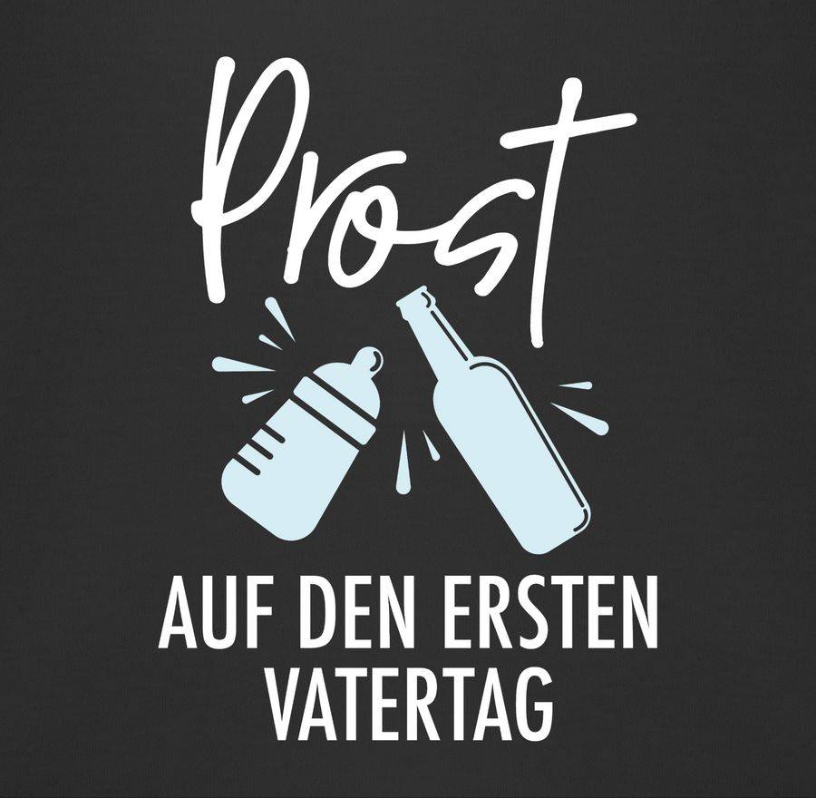 Shirtracer Prost Auf Den Ersten Vatertag - Weiß/blau: T-Shirt Gym Bag Shirtracer