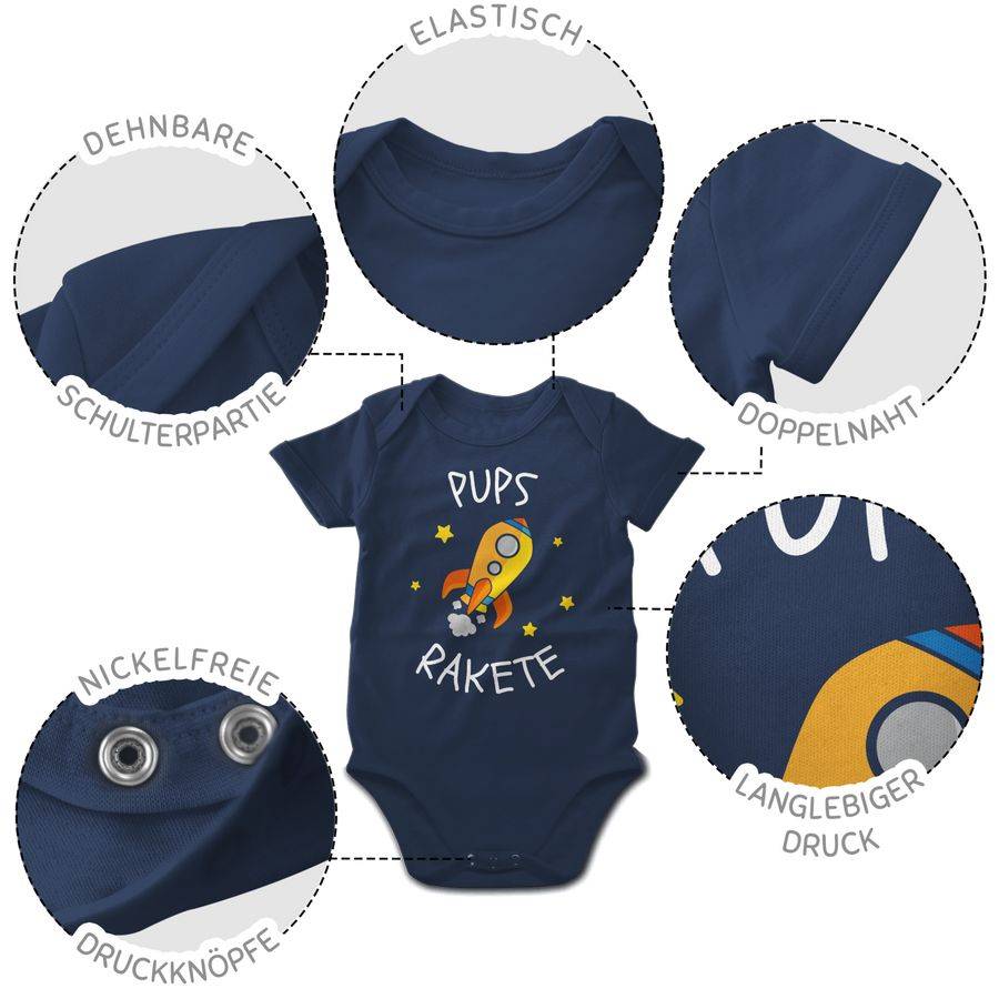 Shirtracer Pupsrakete Weiß: Tshirt Gym Bag Shirtracer