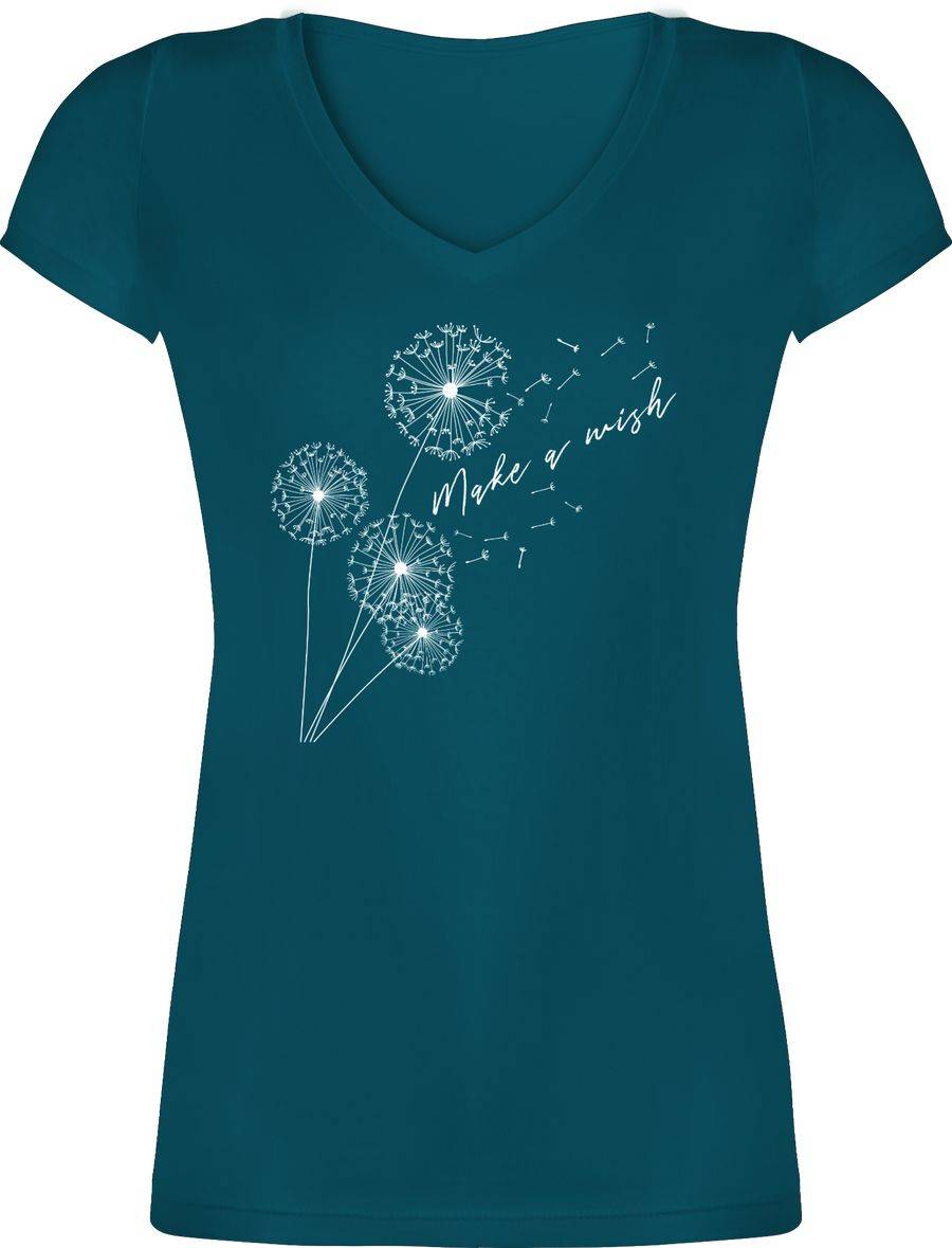 Shirtracer Pusteblume Make a wish Weiß: Tshirt Rucksack Shirtracer