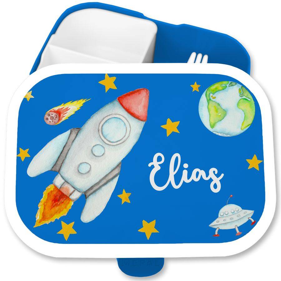 Shirtracer Rakete Raumschiff Weltraum Meteorit: Tshirt Rucksack Shirtracer