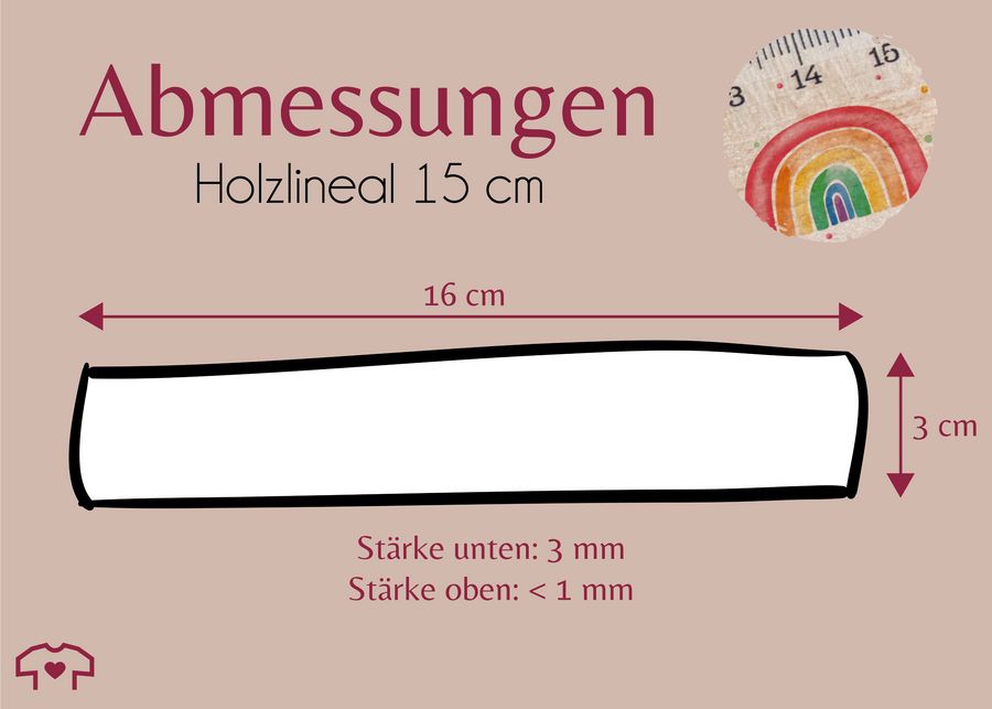 Shirtracer Regenbogen Holzlineal Für Mädchen Mit Namen Personalisierbar Tolles Geschenk Zur Einschulung Shirtracer