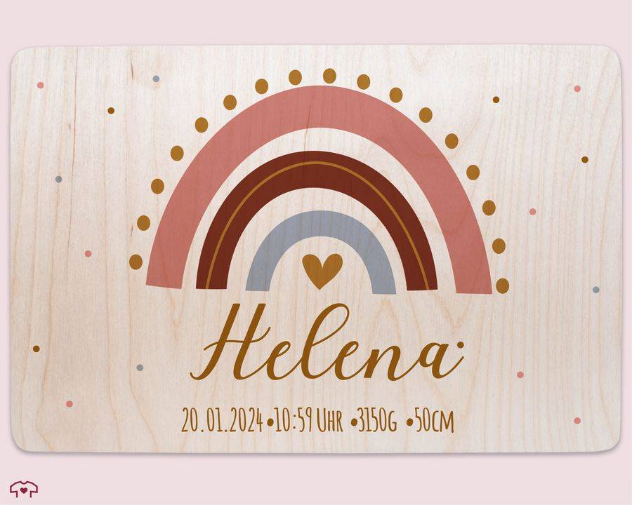 Shirtracer Regenbogen Mit Name Und Geburtsdaten Geschenk Mädchen: Tshirt Turnbeutel Shirtracer