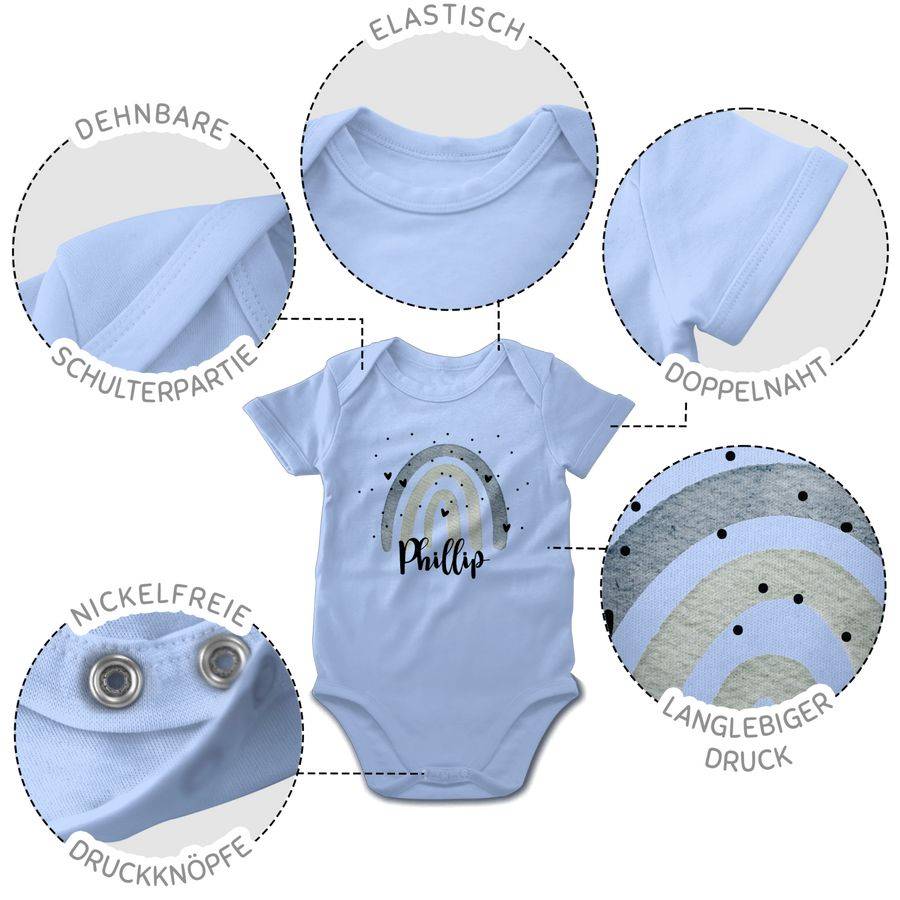 Shirtracer Regenbogen Name: T-Shirt Turnbeutel Shirtracer