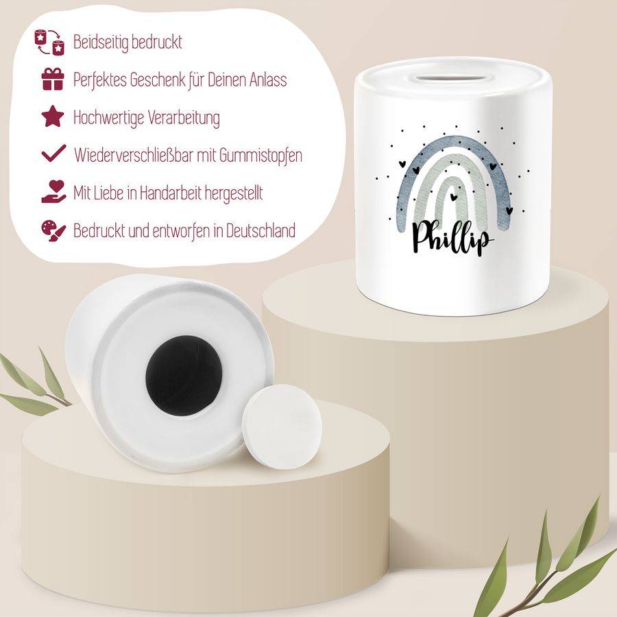 Shirtracer Regenbogen Name: T-Shirt Turnbeutel Shirtracer