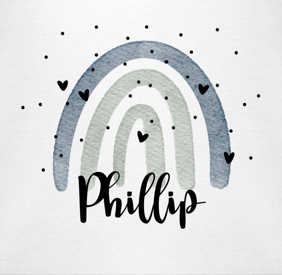 Shirtracer Regenbogen Name: T-Shirt Turnbeutel Shirtracer