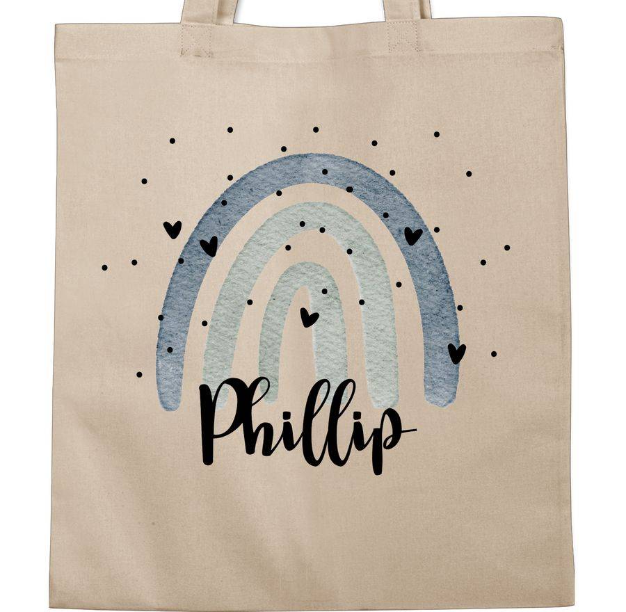 Shirtracer Regenbogen Name: T-Shirt Turnbeutel Shirtracer