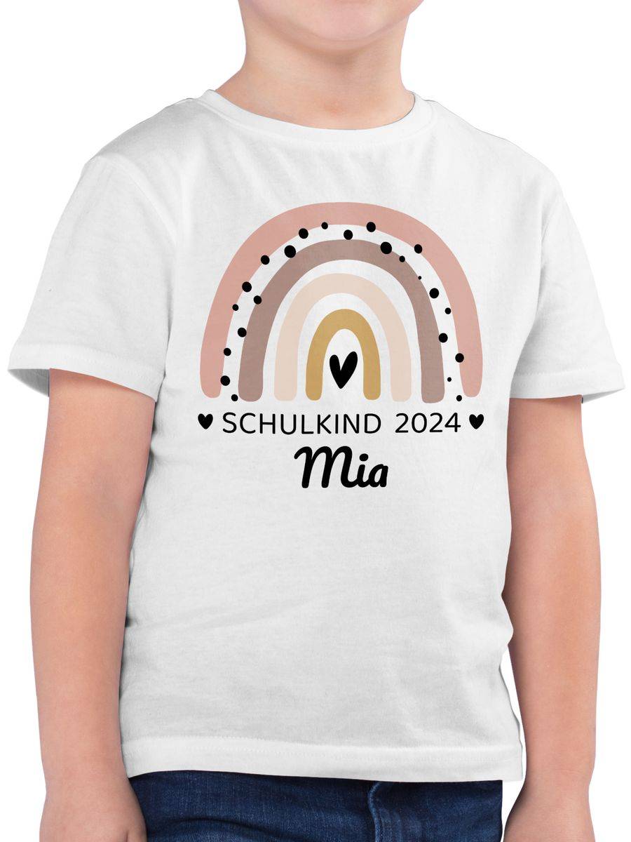 Shirtracer Regenbogen Schulkind 2024 Shirts & Mehr Shirtracer