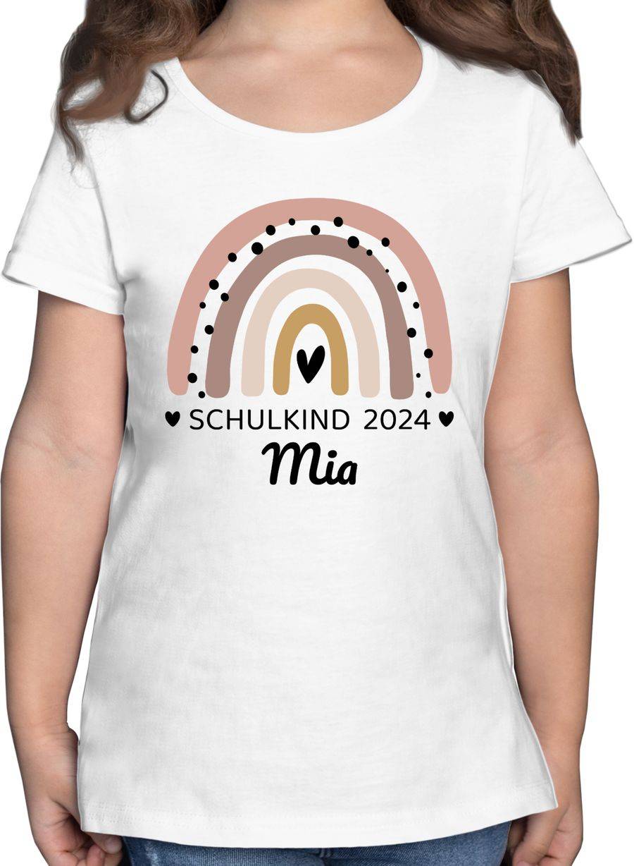 Shirtracer Regenbogen Schulkind 2024 Shirts & Mehr Shirtracer