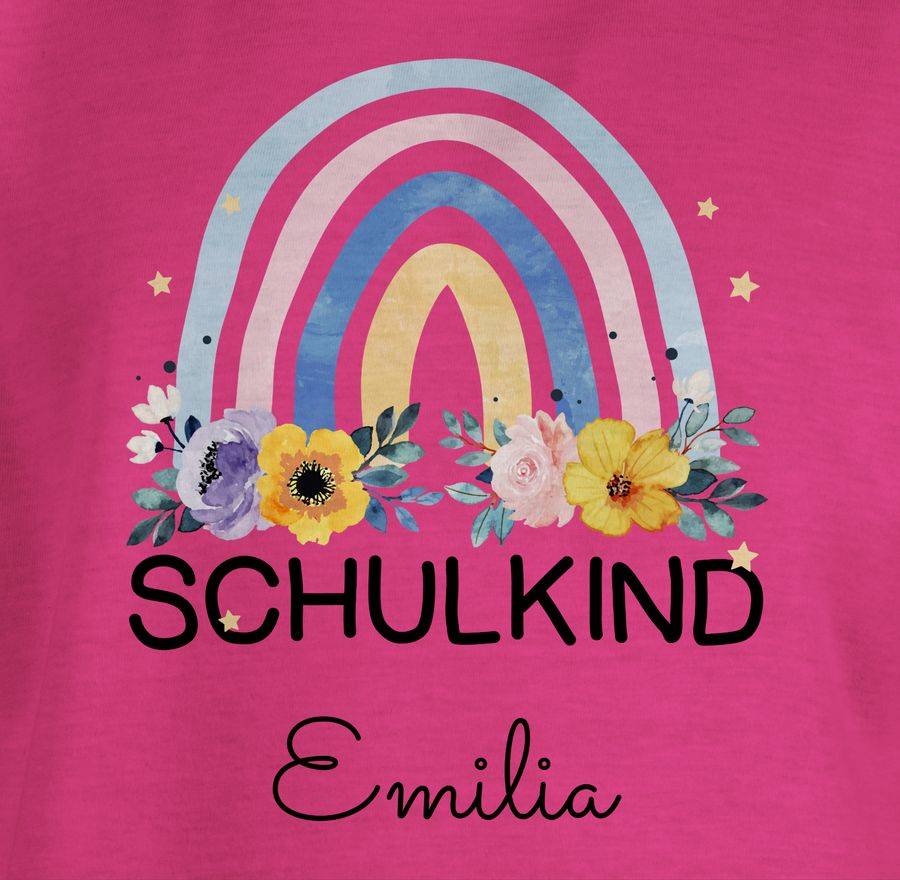 Shirtracer Regenbogen Schulkind: T-Shirt Rucksack Shirtracer