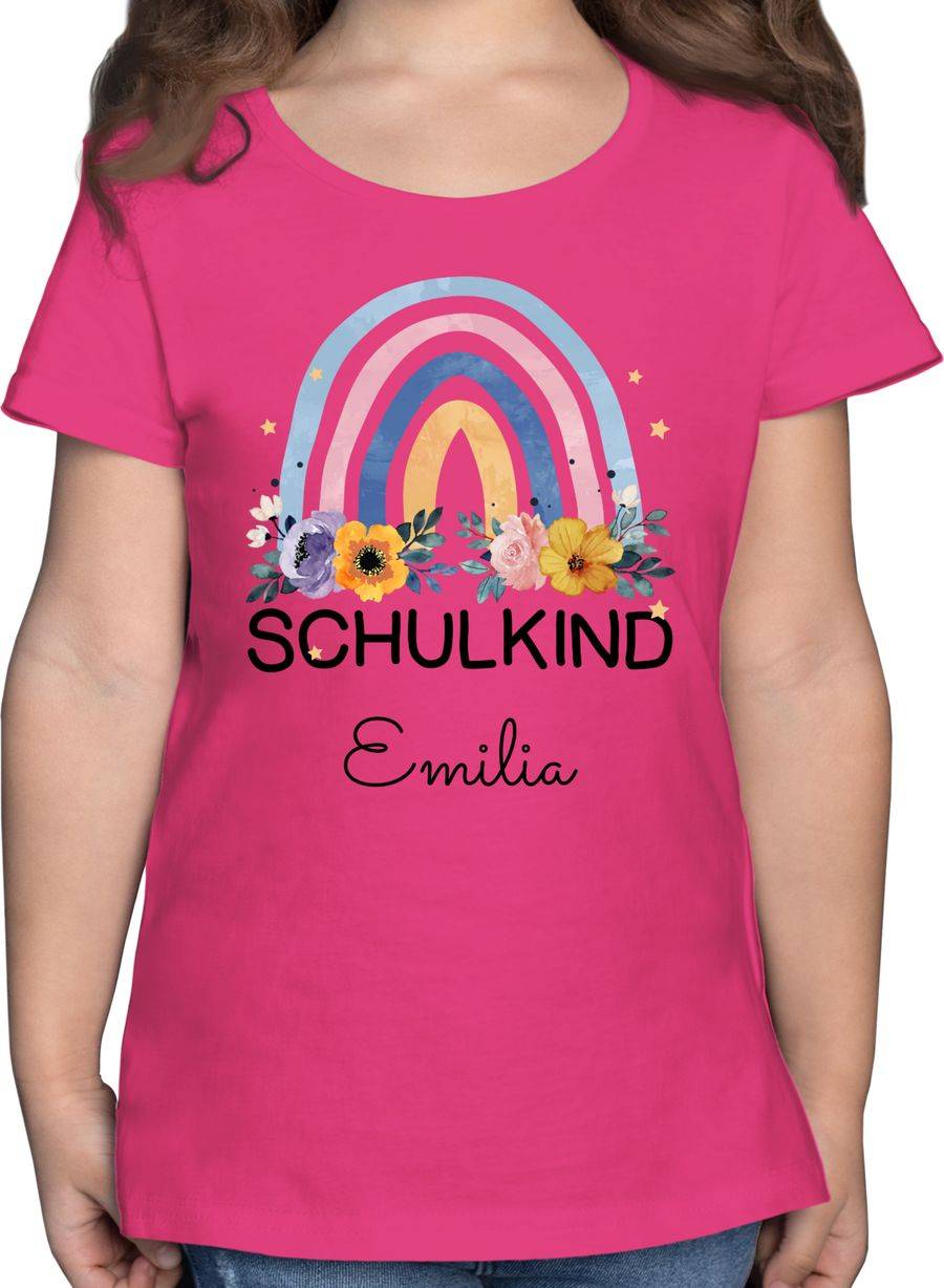 Shirtracer Regenbogen Schulkind: T-Shirt Rucksack Shirtracer