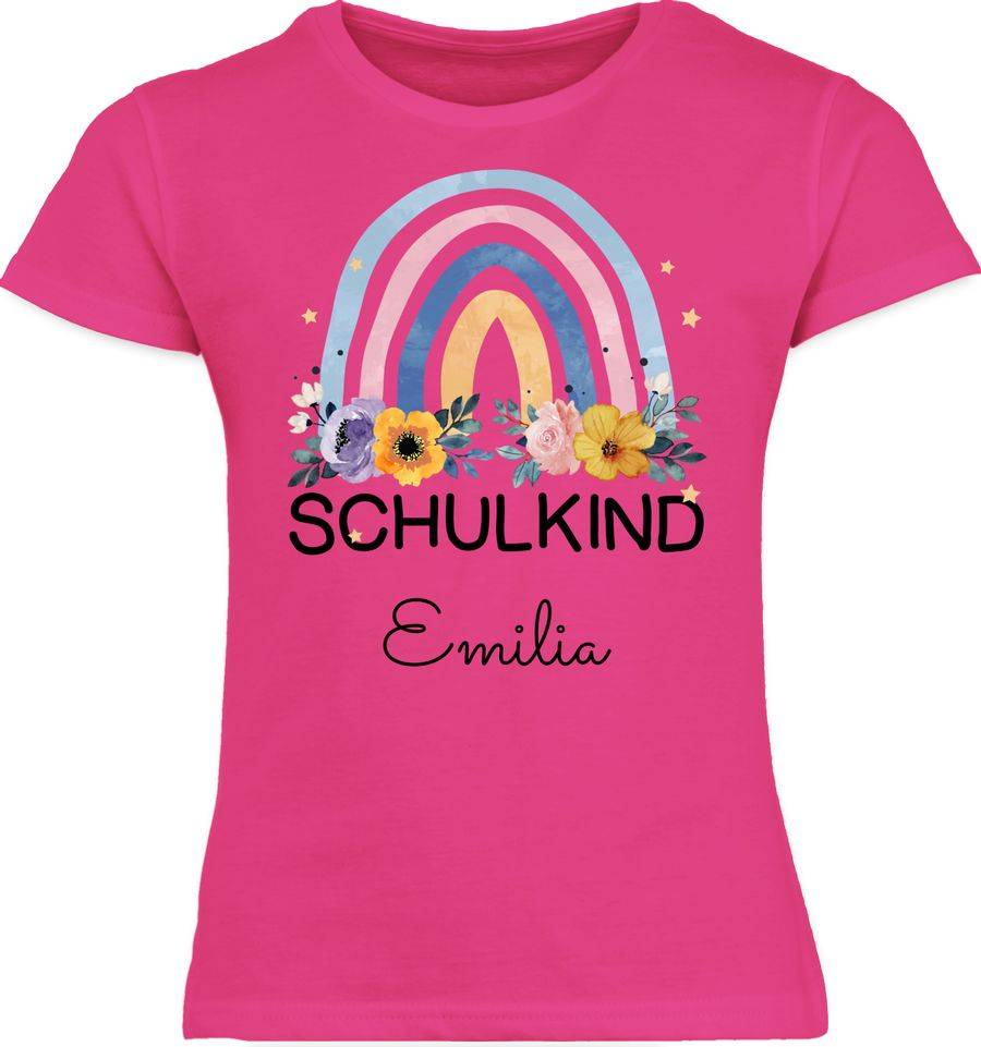 Shirtracer Regenbogen Schulkind: T-Shirt Rucksack Shirtracer