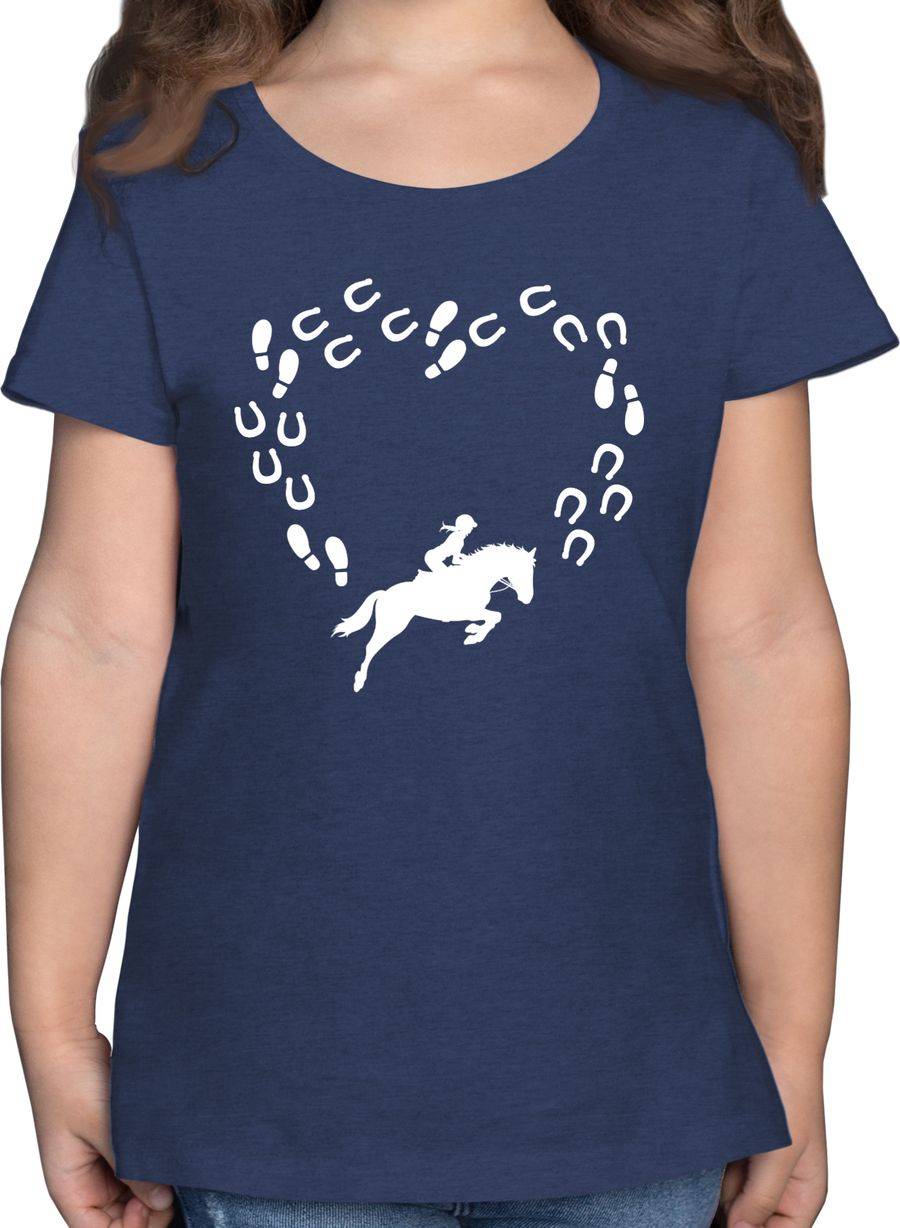 Shirtracer Reiter und Pferd Herz: T-Shirt Turnbeutel Shirtracer