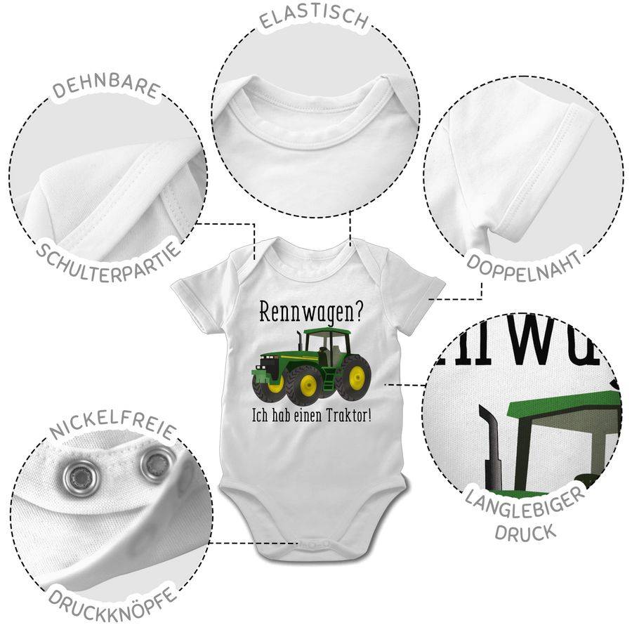 Shirtracer Rennwagen Ich Habe Einen Traktor - Geschenk Landwirt Trecker Bauer Geschenkidee Shirtracer