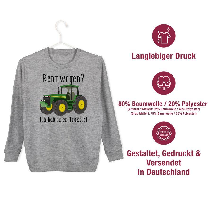 Shirtracer Rennwagen Ich Habe Einen Traktor - Geschenk Landwirt Trecker Bauer Geschenkidee Shirtracer