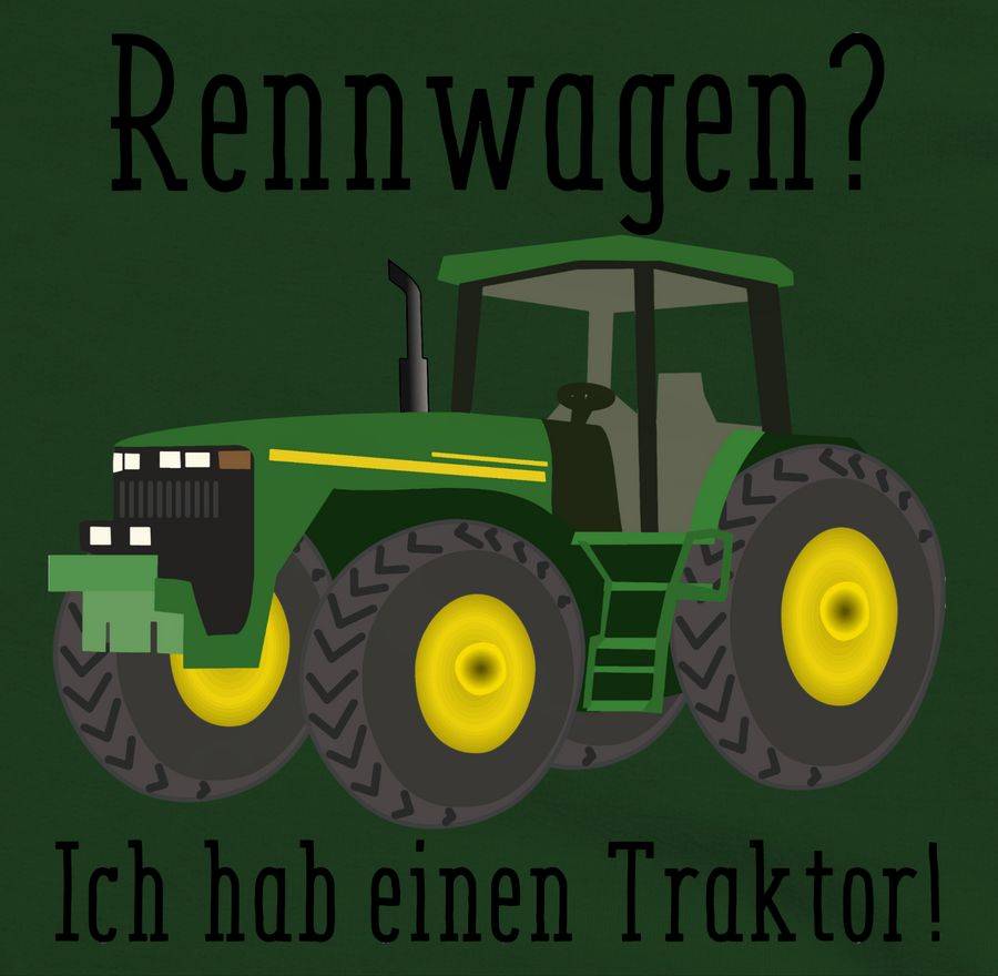 Shirtracer Rennwagen Ich Habe Einen Traktor - Geschenk Landwirt Trecker Bauer Geschenkidee Shirtracer