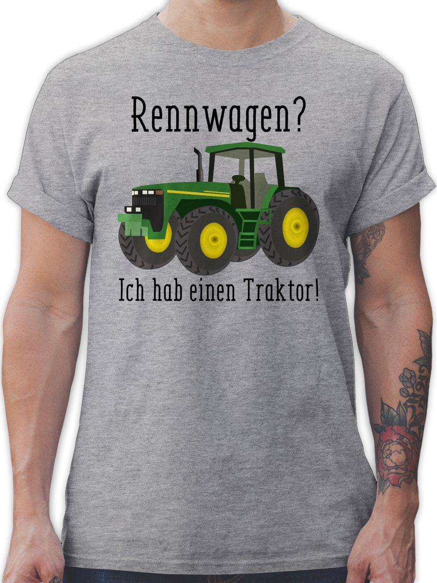 Shirtracer Rennwagen Ich habe einen Traktor - Geschenk Landwirt Trecker Bauer Geschenkidee Shirtracer