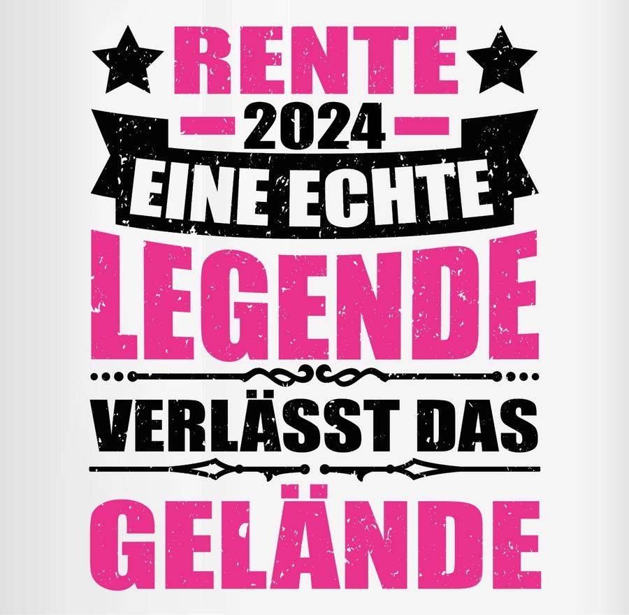Shirtracer Rente 2024 Eine Echte Legende Verlässt Das Gelände - Fuchsia/schwarz: T-Shirt Tu Shirtracer