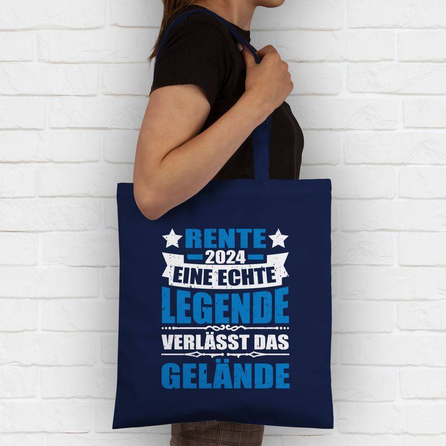 Shirtracer Rente 2024 Eine Echte Legende Verlässt Das Gelände - Blau/weiß: T-Shirt Turnbeut Shirtracer