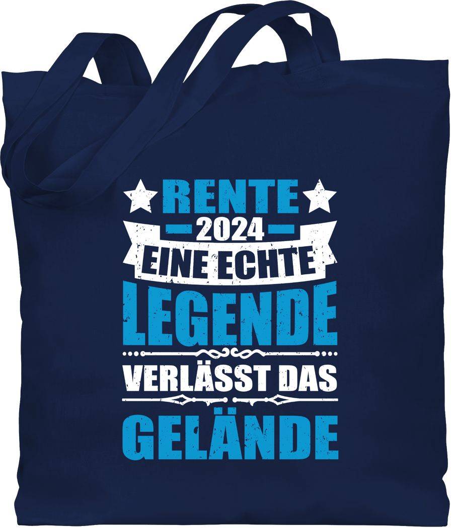 Shirtracer Rente 2024 eine echte Legende verlässt das Gelände - blau/weiß: T-Shirt Turnbeut Shirtracer