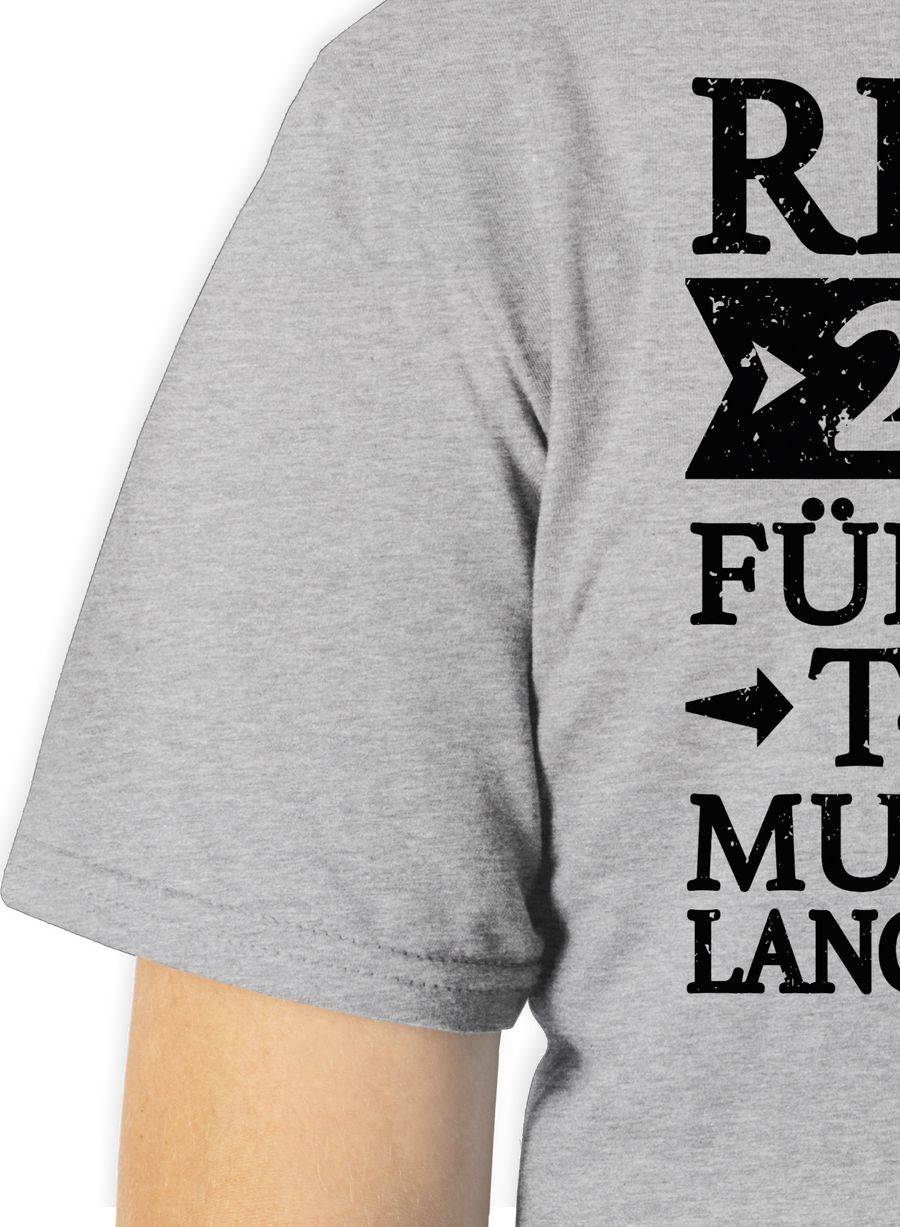 Shirtracer Rente 2024 Für Dieses T-Shirt Musste Ich Lange Arbeiten - Schwarz Shirts & Meh Shirtracer