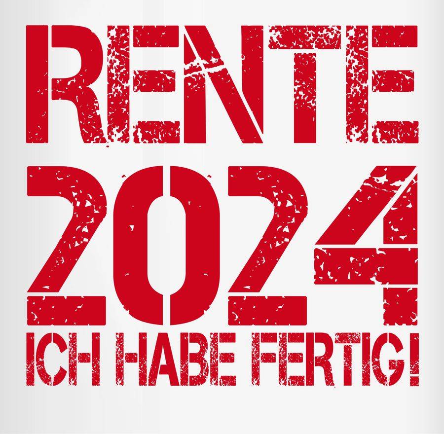 Shirtracer Rente 2024 - Ich Habe Fertig!: Tshirt Turnbeutel Shirtracer
