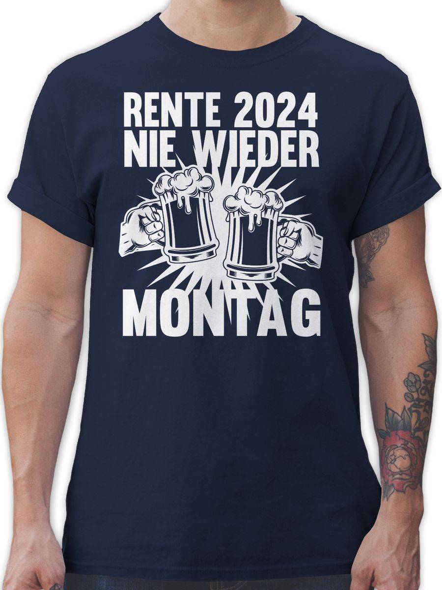 Shirtracer Rente 2024 Nie wieder Montag Shirts & Mehr Shirtracer