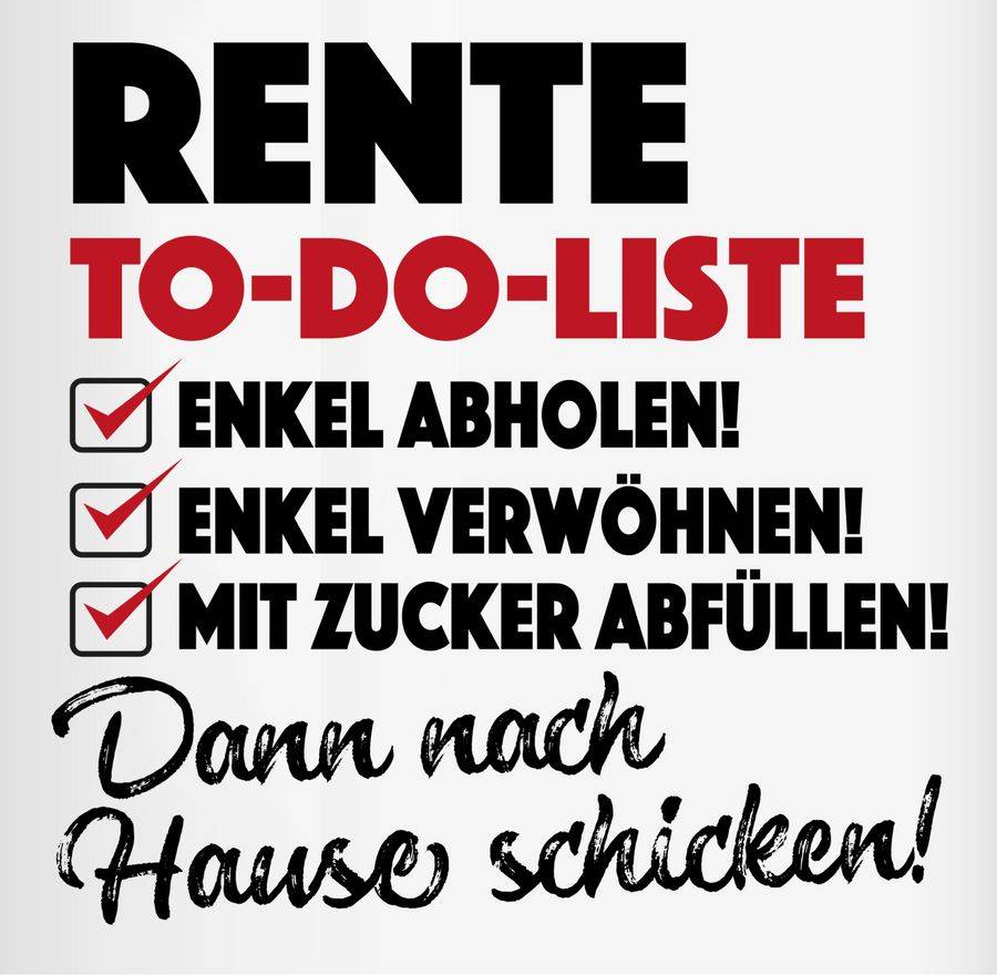 Shirtracer Rente To Do-Liste: Tshirt Gym Bag Shirtracer