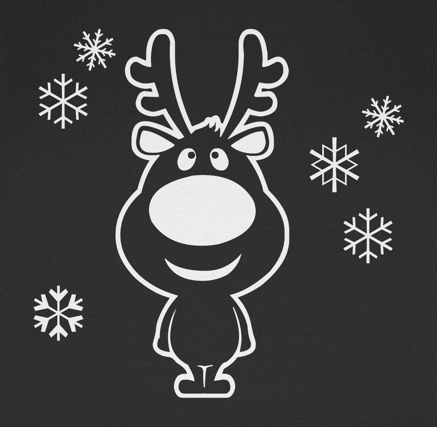 Shirtracer Rentier Schneeflocken Shirts & Mehr Shirtracer