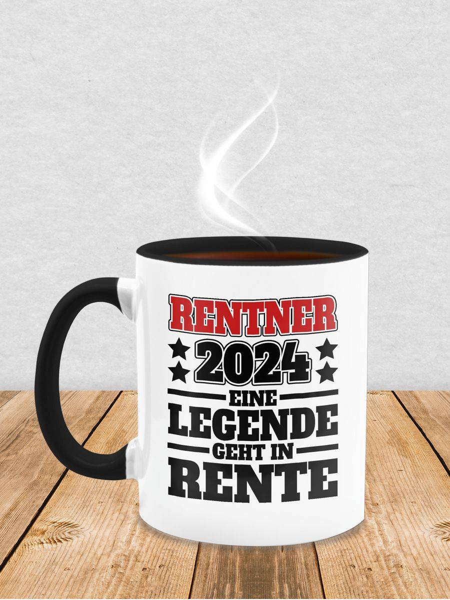 Shirtracer Rentner 2024 Eine Legende Geht In Den Ruhestand - Schwarz/rot: Tshirt Rucksack Shirtracer