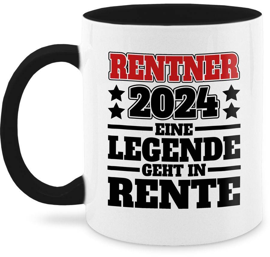Shirtracer Rentner 2024 Eine Legende geht in den Ruhestand - schwarz/rot: Tshirt Rucksack Shirtracer