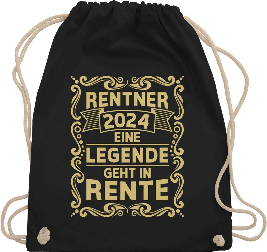 Shirtracer Rentner 2024 Eine Legende geht in Rente: T-Shirt Gym Bag Shirtracer