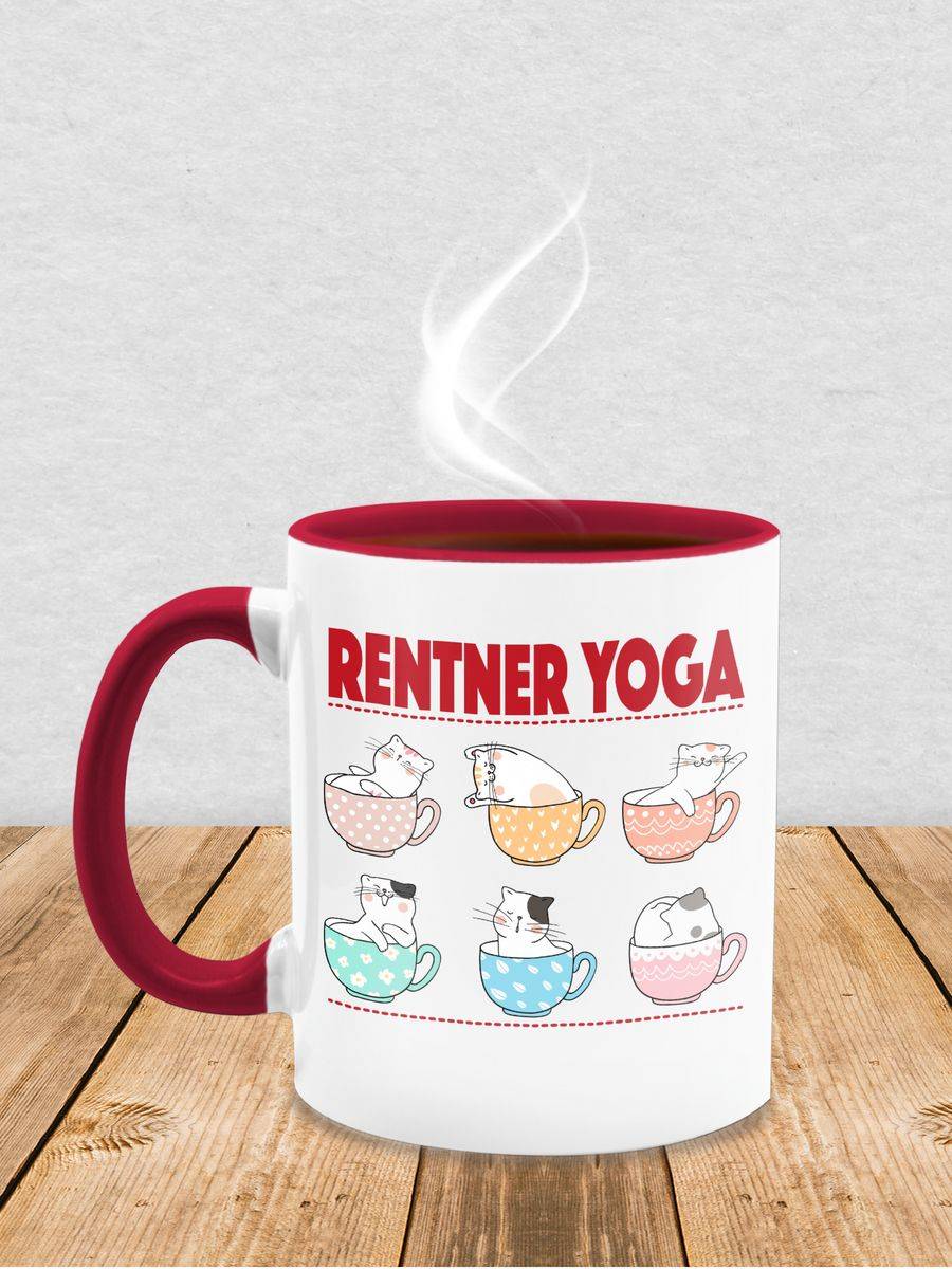 Shirtracer Rentner Yoga Katzen In Tassen: T-Shirt Gym Bag Shirtracer