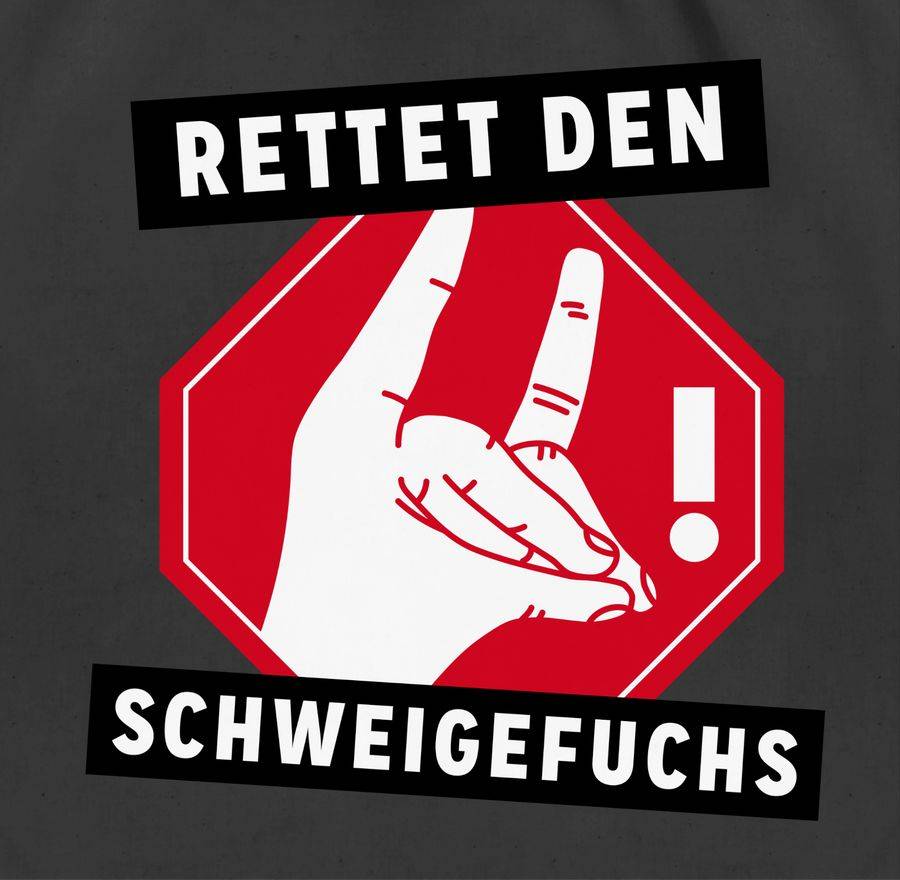 Shirtracer Rettet Den Schweigefuchs: T-Shirt Rucksack Shirtracer