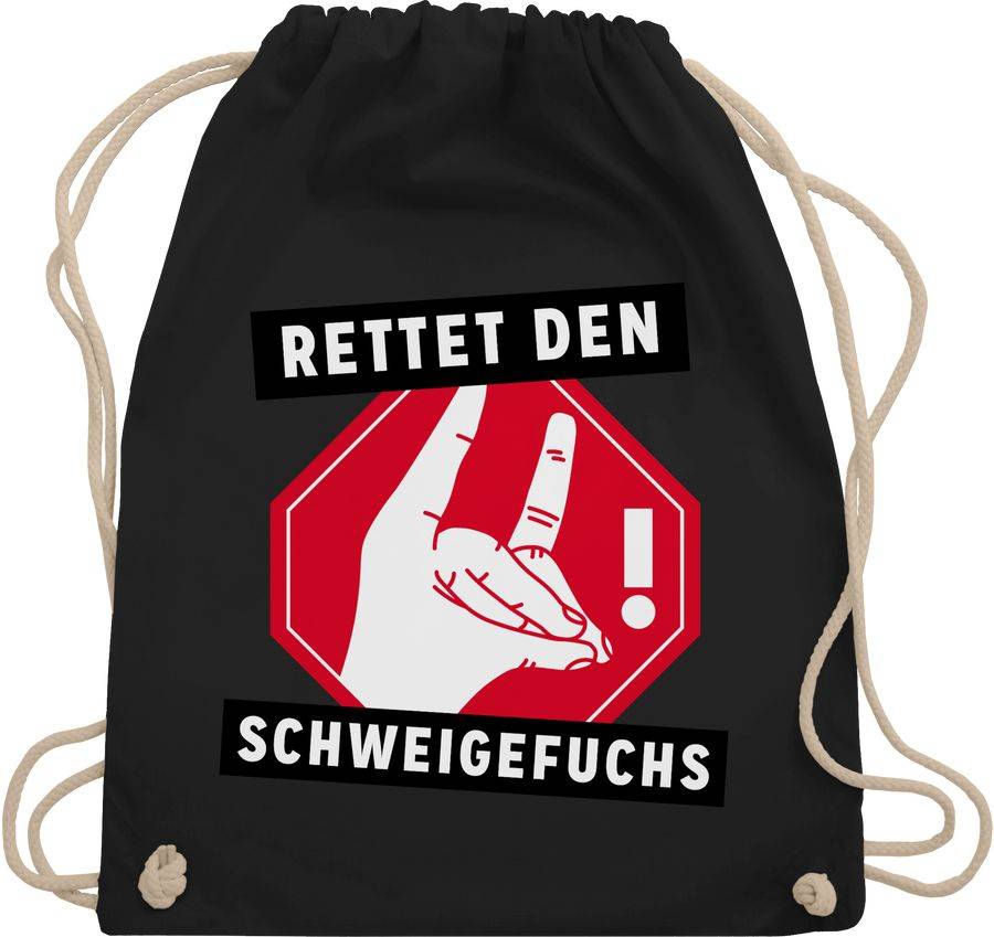 Shirtracer Rettet den Schweigefuchs: T-Shirt Rucksack Shirtracer
