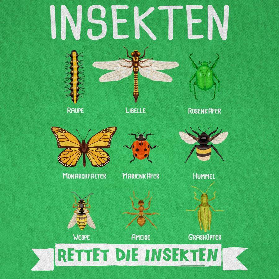 Shirtracer Rettet Die Insekten: Tshirt Turnbeutel Shirtracer