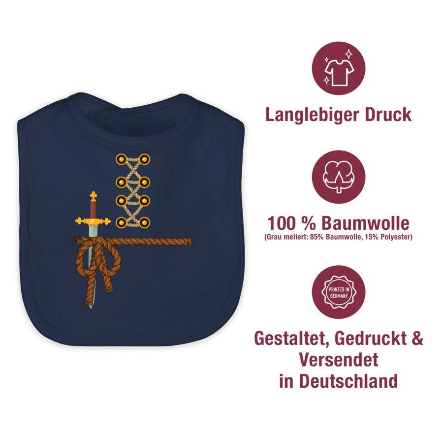 Shirtracer Ritter Kostüm Fasching: T-Shirt Rucksack Shirtracer