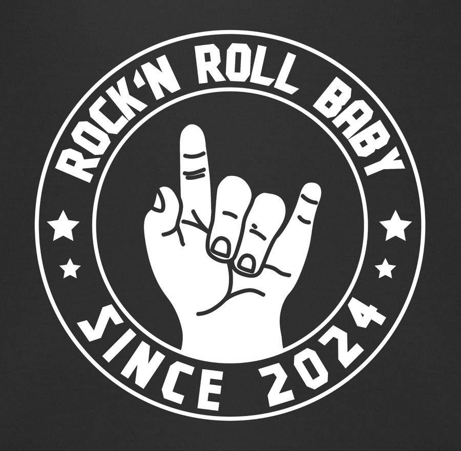 Shirtracer Rock'n Roll Baby Since 2024: T-Shirt Turnbeutel Shirtracer