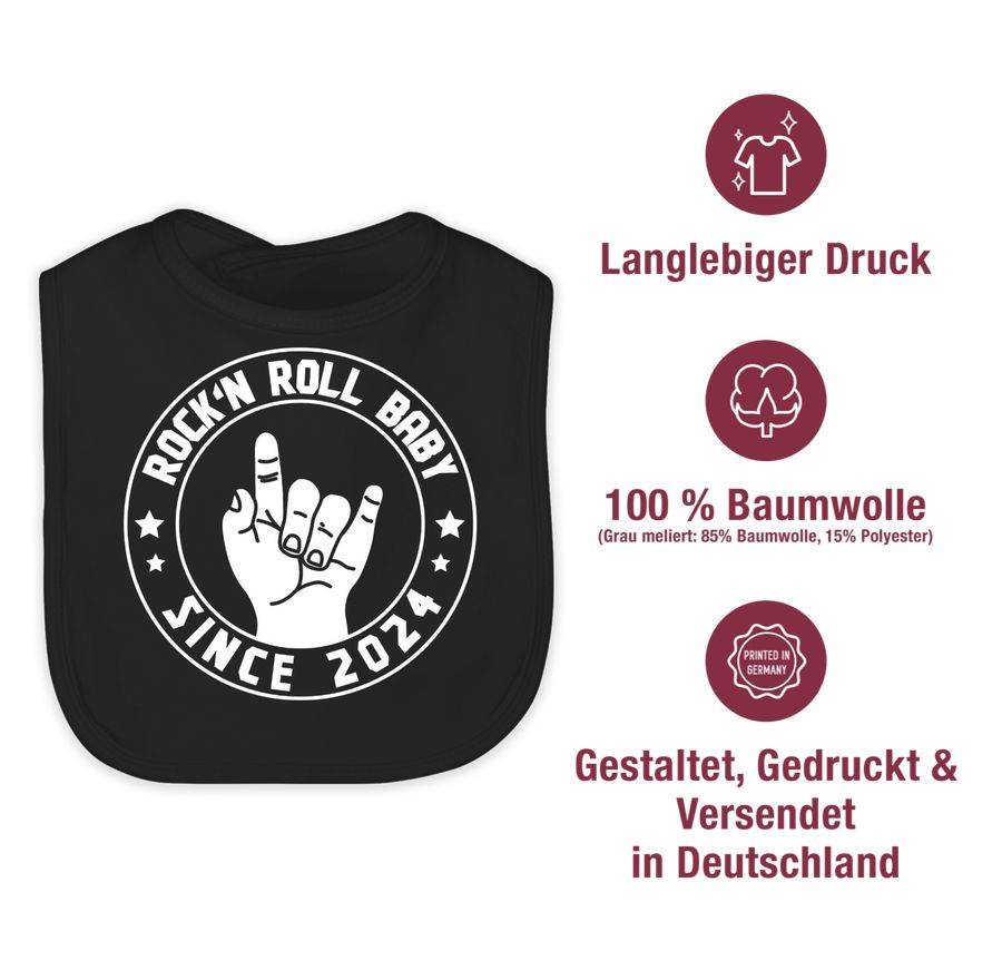 Shirtracer Rock'n Roll Baby Since 2024: T-Shirt Turnbeutel Shirtracer