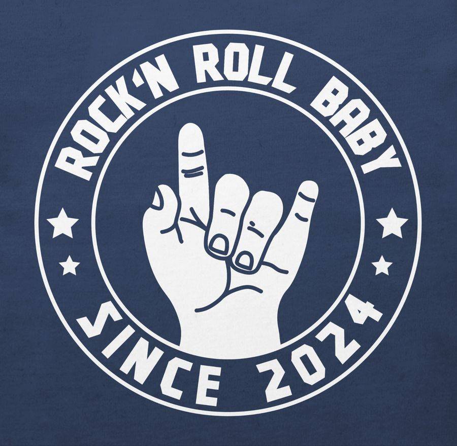 Shirtracer Rock'n Roll Baby Since 2024: T-Shirt Turnbeutel Shirtracer