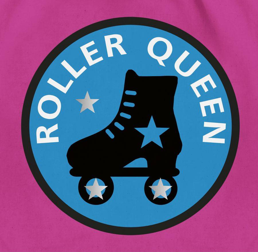 Shirtracer Roller Queen Rollschuh: T-Shirt Turnbeutel Shirtracer