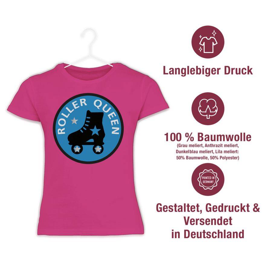 Shirtracer Roller Queen Rollschuh: T-Shirt Turnbeutel Shirtracer