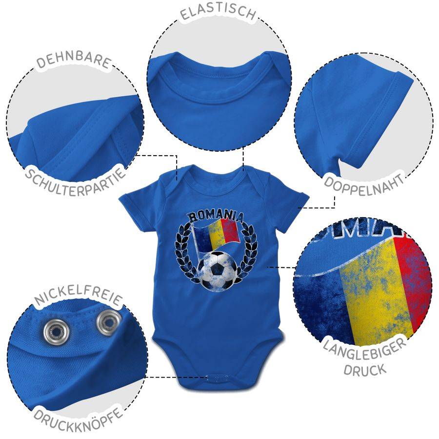 Shirtracer Romania Flagge & Fußball Vintage Shirts & Mehr Shirtracer