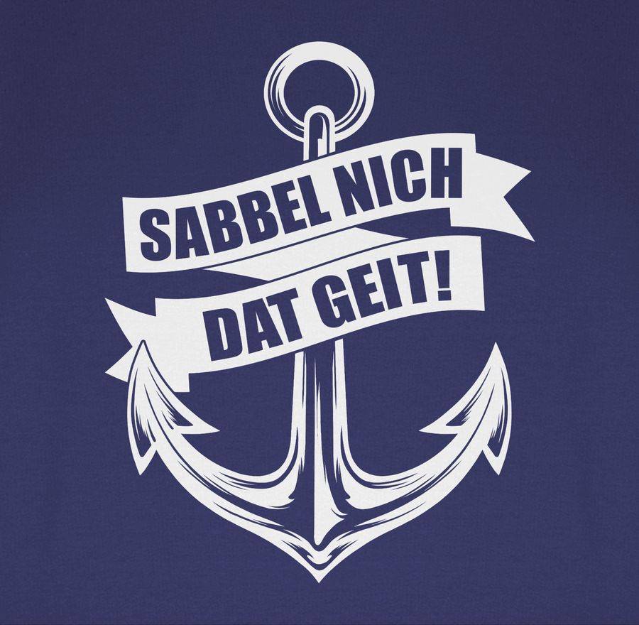 Shirtracer Sabbel Nich Dat Geit! - Weiß: T-Shirt Gym Bag Shirtracer