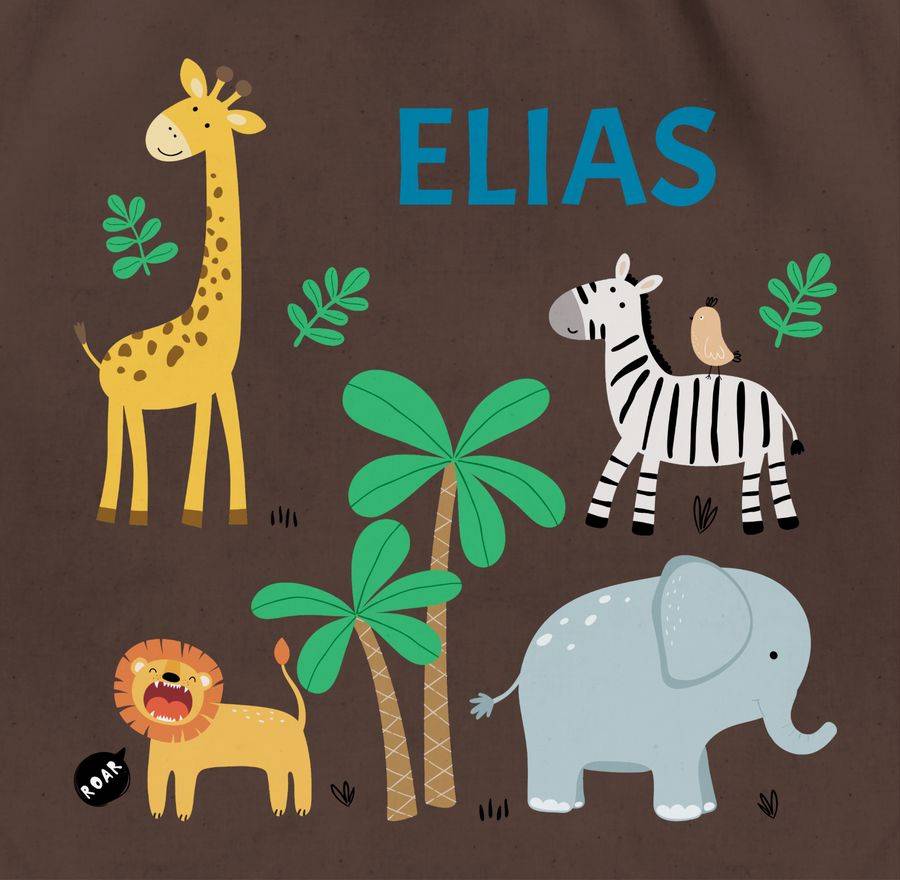 Shirtracer Safari Tiere Zootiere Zoo Giraffe Zebra Löwe Elefant Shirts & Mehr Shirtracer