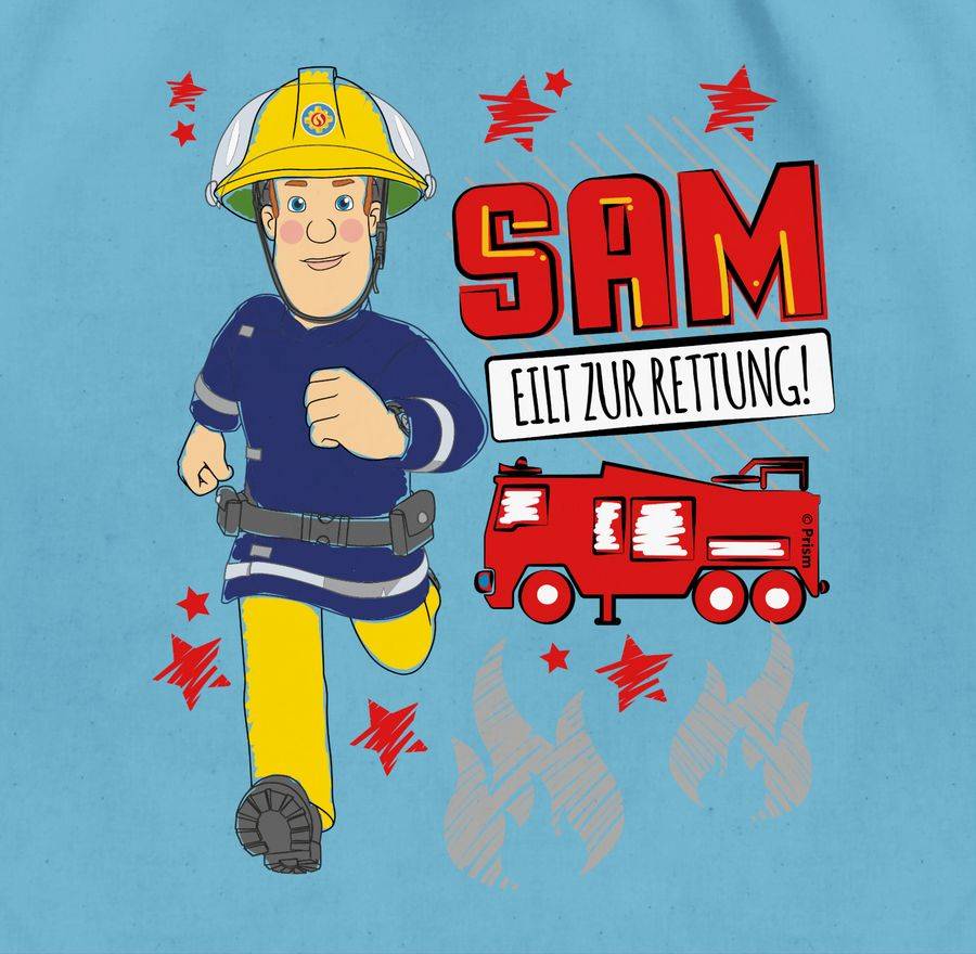 Shirtracer Sam Eilt Zur Rettung - Scribble: T-Shirt Turnbeutel Shirtracer