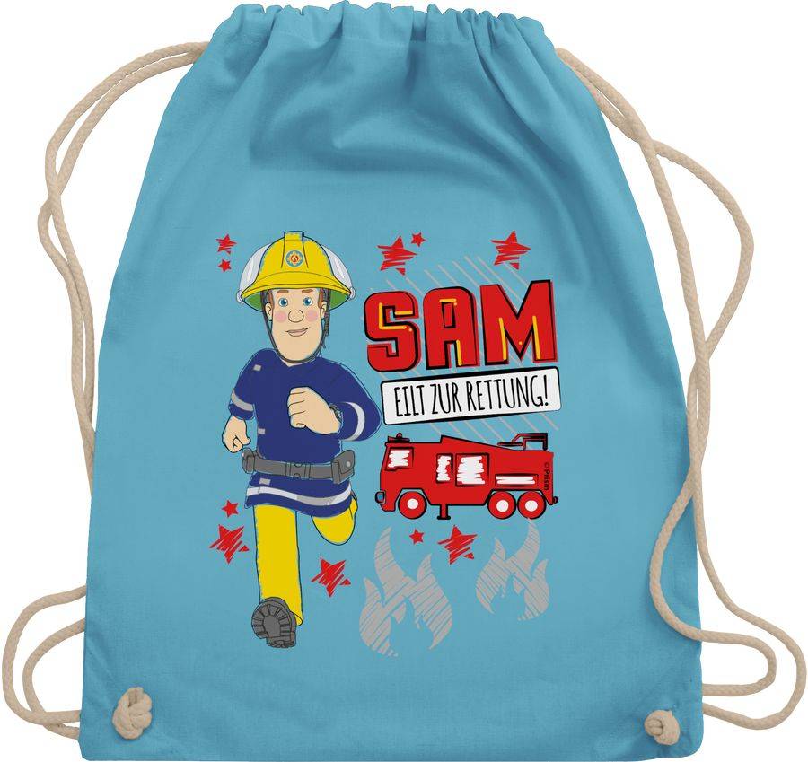 Shirtracer Sam eilt zur Rettung - Scribble: T-Shirt Turnbeutel Shirtracer