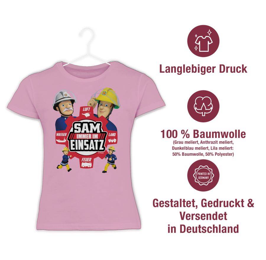 Shirtracer Sam - Immer Im Einsatz - Rot Shirts & Mehr Shirtracer