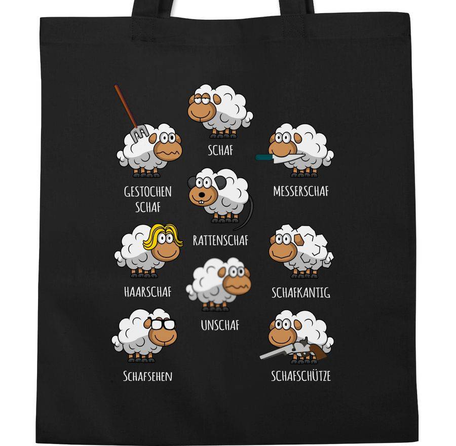 Shirtracer Schafe Schäfchen Schäfer Schaf Sheep Schafbauer Lustig Witzig: Tshirt Rucksack Shirtracer
