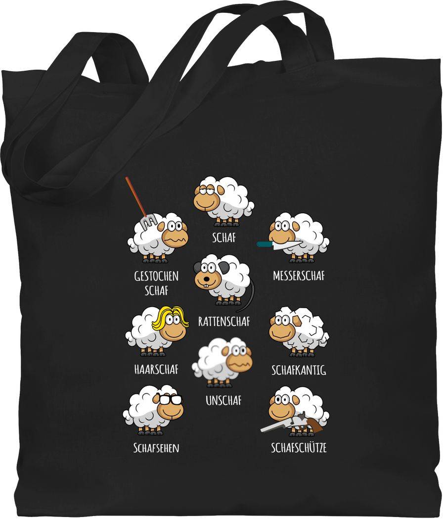 Shirtracer Schafe Schäfchen Schäfer Schaf Sheep Schafbauer Lustig Witzig: Tshirt Rucksack Shirtracer