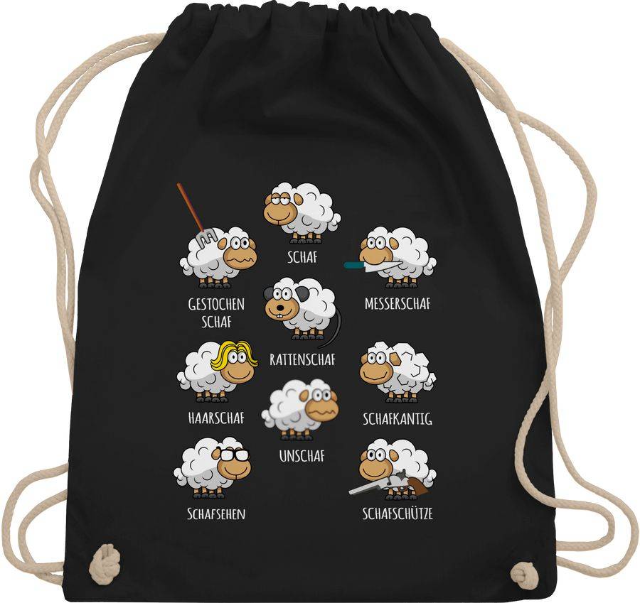 Shirtracer Schafe Schäfchen Schäfer Schaf Sheep Schafbauer Lustig Witzig: Tshirt Rucksack Shirtracer